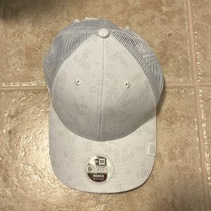White New Era womens adjustable hat